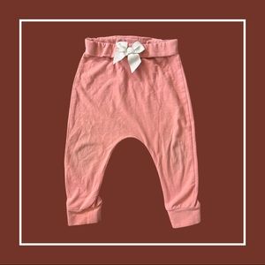 Salmon Colored Drop Crotch Pants—18m